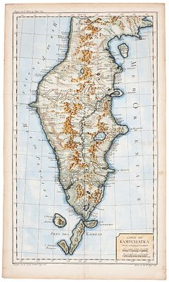 Карта Камчатки / карт. Жак-Николя Беллен. [Carte du Kamtchatka. 