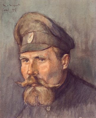 Нике Марсель (Niquet Marcel; 1889-1968). &laquo;Портрет поручика Российской императорской 