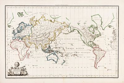 Карта мира в проекции Меркатора. [Mappe-Monde sur la Projection R&eacute;duite 