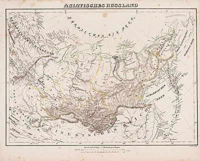 Карта Азиатской России. [Asiatisches Russland. На нем. яз.]. Глогув: C. Flemming 