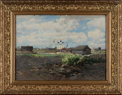 Чумаков Аркадий Афанасьевич (1868−1946) &laquo;Вид Костромы&raquo;. 1910-е. Бумага 