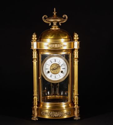 Qing Dynasty Copper Gilded Golden Bell. Height: 57cm, Width: 25cm, Weight: 11998g