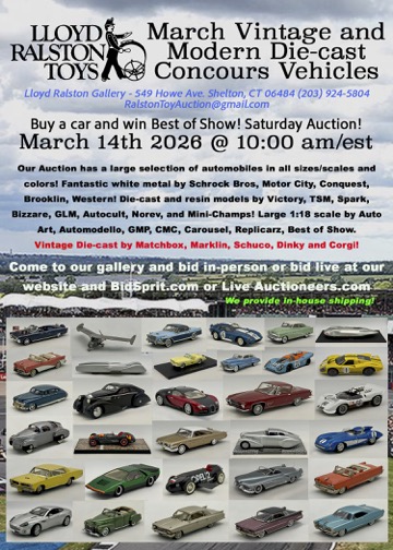 Lloyd Ralston Gallery | March Vintage and Modern Die-cast Concours Vehicles