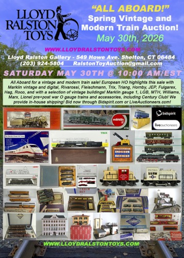 Lloyd Ralston Gallery | Spring Vintage and Modern Train Auction, ALL ABOARD!