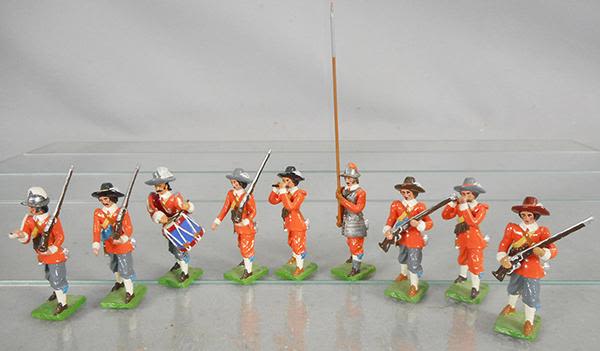 Lot 192: 9 ENSIGN ENGLISH CIVIL WAR FIGURES