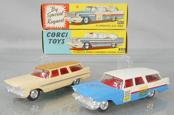 Lot 372: 2 CORGI PLYMOUTHS