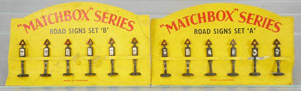 Lot 403: MATCHBOX ROAD SIGNS