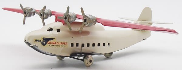 Lot 247: WYANDOTTE CHINA CLIPPER AIRPLANE