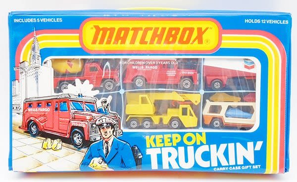 Lot 155: MATCHBOX 06-01-09 KEEP ON TRUCKIN CASE & VEHICLES