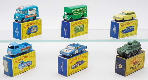 Lot 265: 6 MATCHBOX VEHICLES
