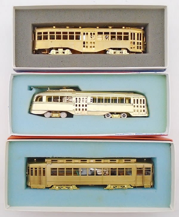 Lot 279: 3 FAIRFIELD TRACTION MODELS BRASS TROLLIES