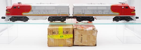 Lot 337: 2 LIONEL SANTA FE DIESELS