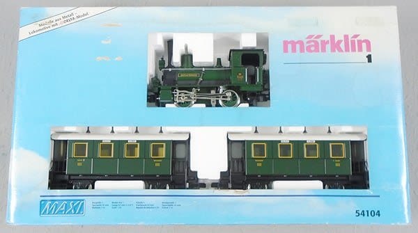 Lot 384: MARKLIN MAXI 54104 BAVARIAN LOCO RR SET