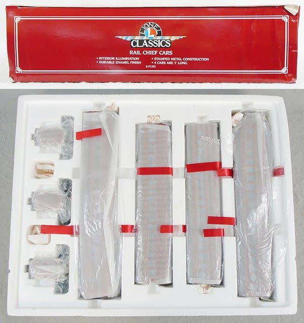 Lot 399: LIONEL CLASSICS 51201 RAIL CHIEF CARS
