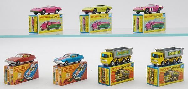 Lot 436: 7 MATCHBOX SUPERFAST #51 & 52 VEHICLES