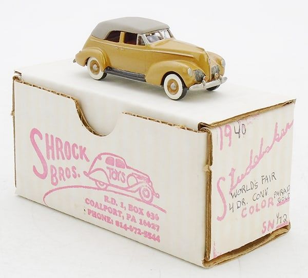 Lot 190: SHROCK BROS 1940 STUDEBAKER WORLD'S FAIR 4 DR CONV.