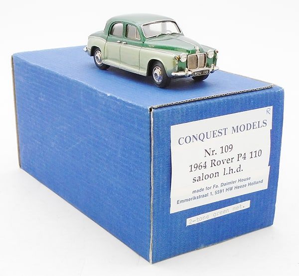 Lot 208: CONQUEST MODELS #109 1964 ROVER P4 SALOON