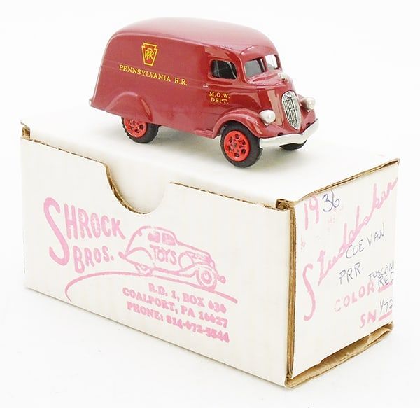 Lot 229: SHROCK BROS 1936 STUDEBAKER COE PRR VAN