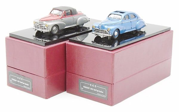 Lot 277: 2 CCC PEUGEOT 203 DARTL'MATS