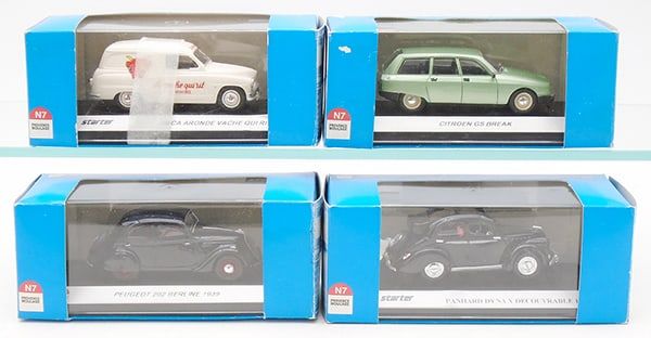 Lot 279: 4 PROVENCAL MOULAGE VEHICLES