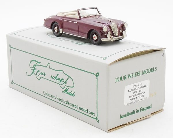 Lot 386: FOUR WHEEL MODELS FW LG 19 1953 LAGONDA DROPHEAD
