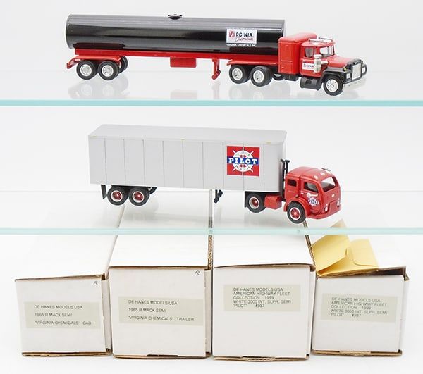 Lot 398: 2 DEHANES MODELS TRACTOR TRAILERS