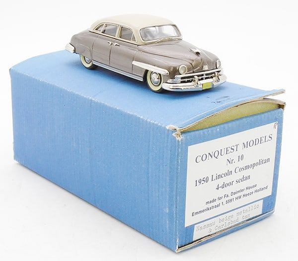 Lot 412: CONQUEST MODELS #10 1950 LINCOLN COSMOPOLITAN SEDAN