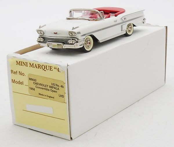 Lot 474: MINI MARQUE 43 #4B 1958 CHEVROLET IMPALA