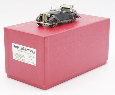 TOP MARQUES #41 DAIMLER. white metal, 1/43 scale, 1939 Daimler Drop Head Coupe, King Geo VI's 