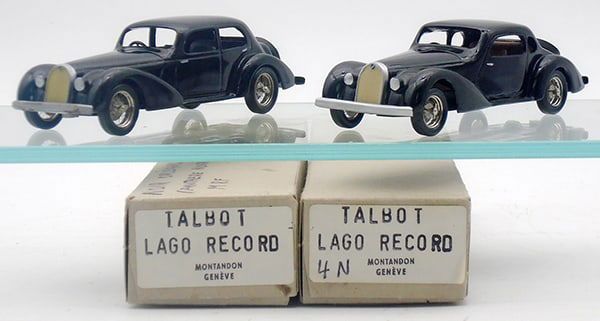 Lot 194: 2 MONTANDON TALBOT LAGO RECORD CARS