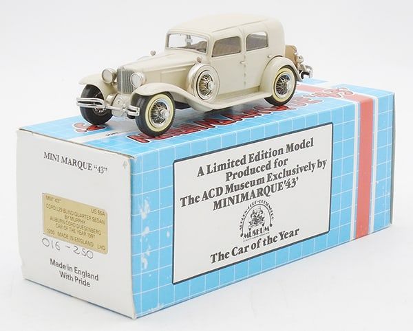 Lot 221: MINI MARQUE 55A 1930 CORD L29 SEDAN