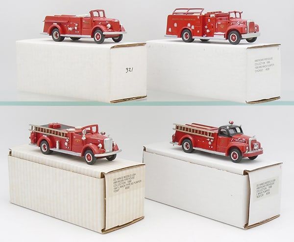 Lot 287: 4 DEHANES FIRE TRUCKS