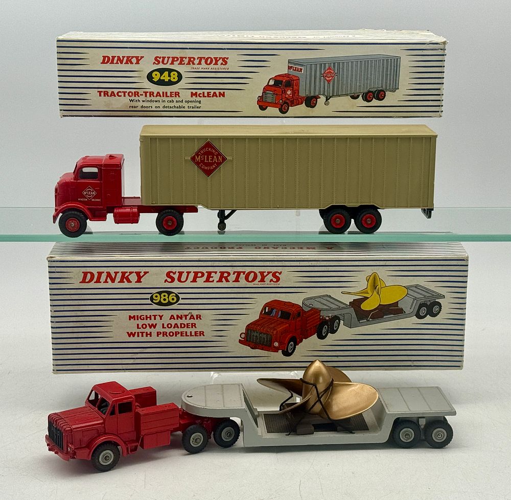 Lot 164: Two Dinky Supertoys Truck and Trailer Sets