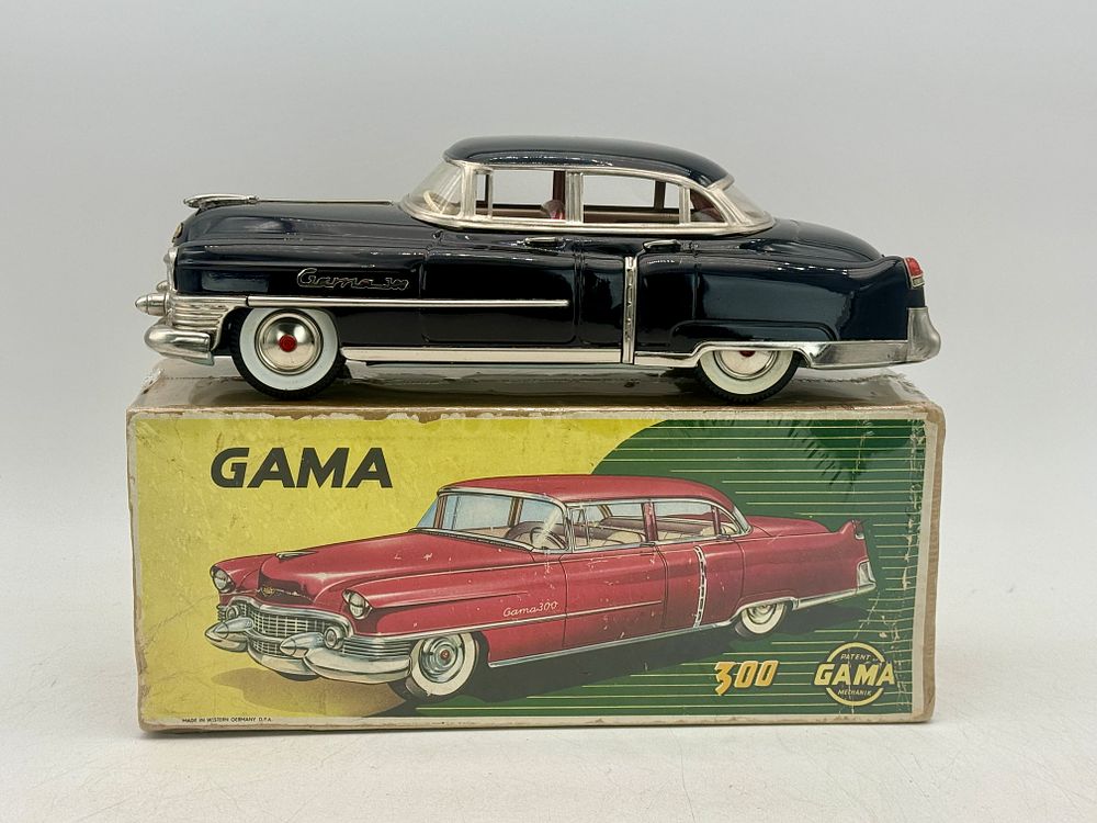 Lot 208: Gama 300 Cadillac Tin Toy Car with Box