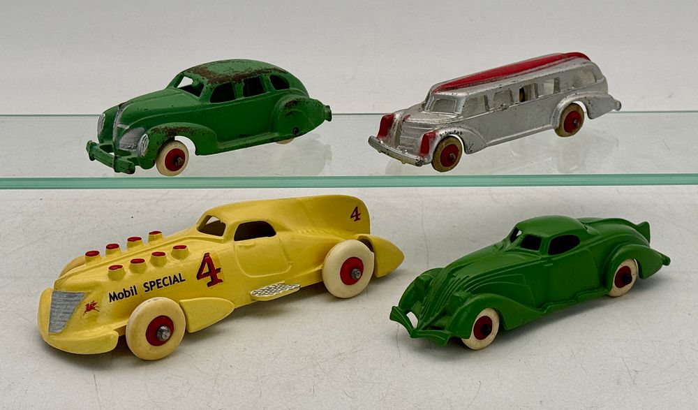 Lot 265: Four Hubley Cast Iron Vintage Toy Cars