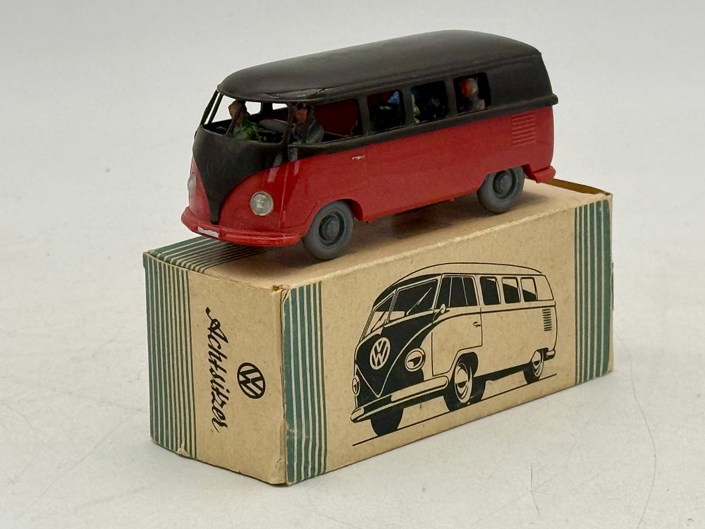 Lot 324: Wiking Volkswagen Transporter Bus Toy with Box