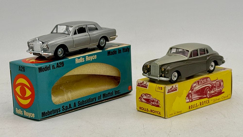 Lot 334: Two Mebetoys and Solido Rolls Royce Die-Cast Models