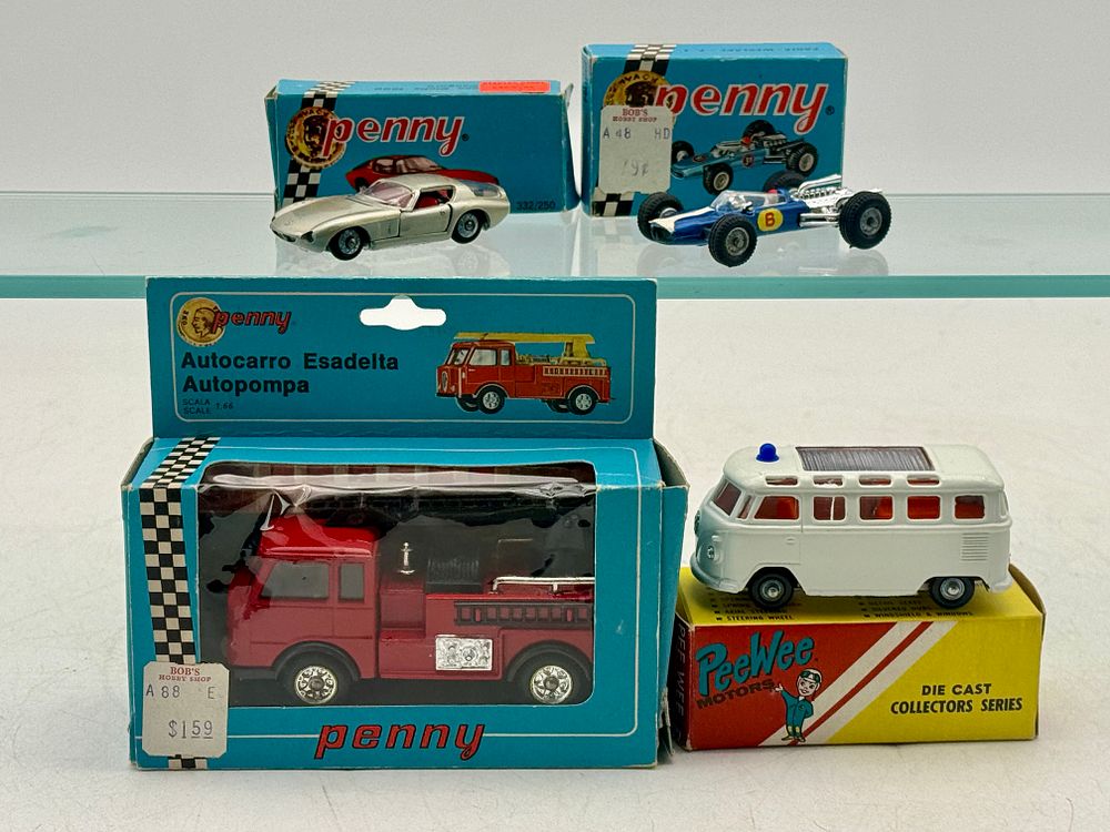 Lot 341: Four Penny / Impy Vehicles