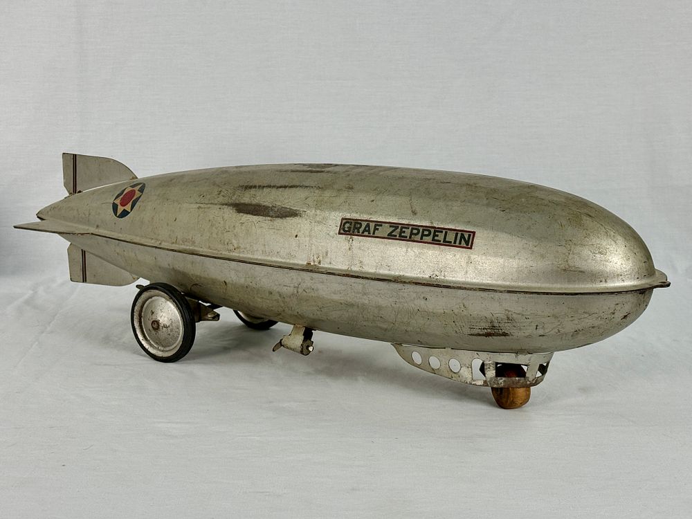 Lot 358: A Steelcraft Graf Zeppelin Pressed Steel Pull Toy