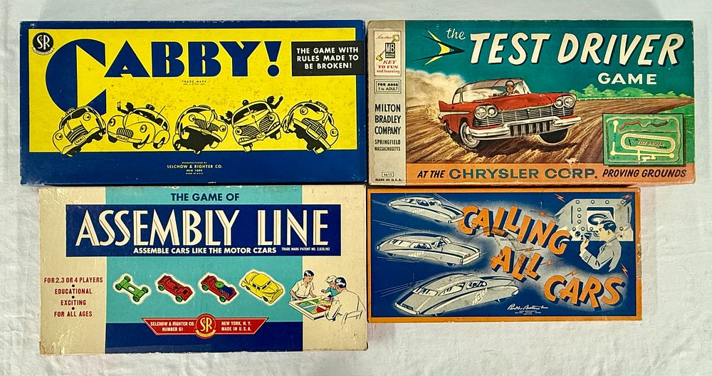 Lot 400: A Group of Four Vintage Automotive Board Games