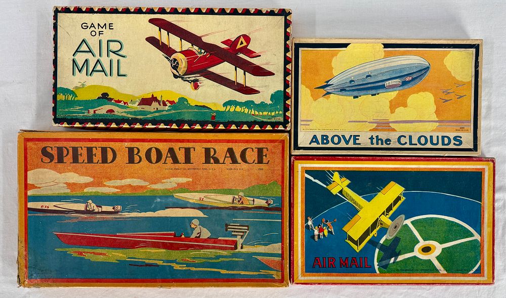 Lot 413: Four Milton Bradley games