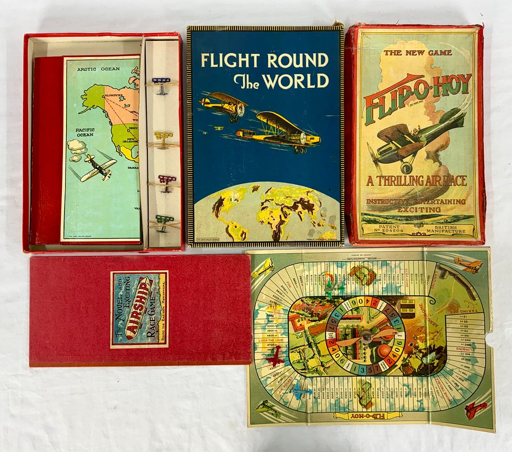 Lot 415: A Collection of Vintage Aviation-Themed Board Games