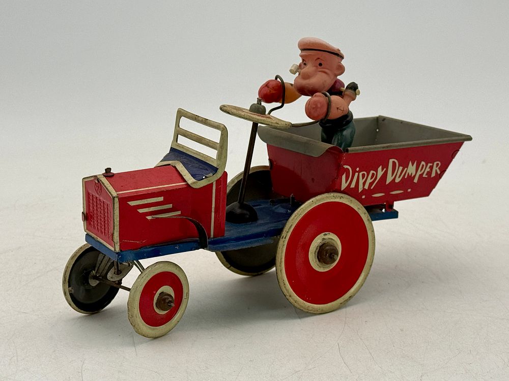 Lot 433: Marx Popeye Dippy Dumper Wind-Up Tin Toy
