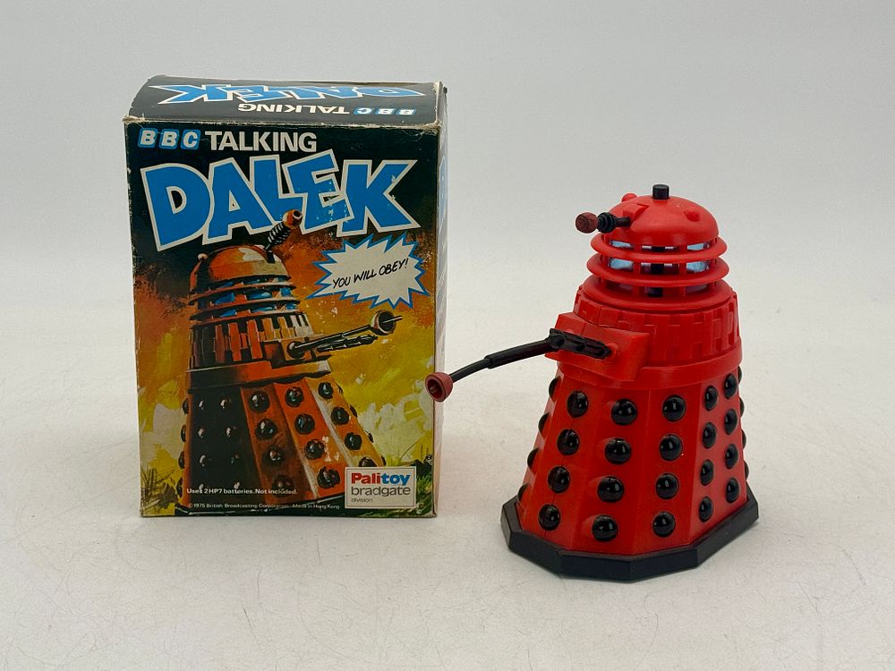 Lot 452: Palitoy Bradgate BBC Talking Dalek Toys