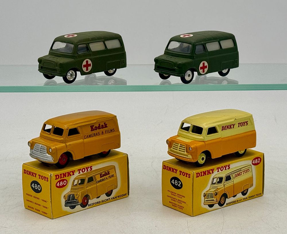 Lot 470: A Group of Diecast Toy Vans and Ambulances