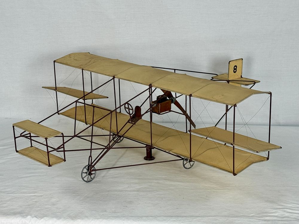 Lot 500: Wright-Style Model Biplane