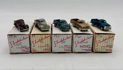 Shrock South Bend Edition (#3 of 22) Studebaker Model Pickup Truck set. Five Shrock South Bend 