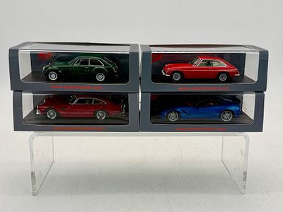 4 Spark Minimax 1:43 Model Cars. A collection of boxed resin 1:43 Spark model cars by Minimax 