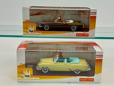 2 GLM Classic Series 1/43 Scale Model Cars. 2 1/43 scale resin model cars featuring a 1958 