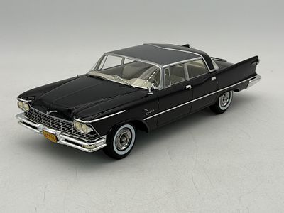 BoS #96 1:18 1957 Imperial Crown Southampton 4-Door Model Car. A black 1/18 scale BoS model 1957 